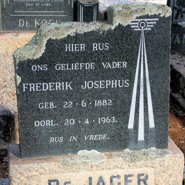 JAGER Frederik Josephus, de 1882-1963