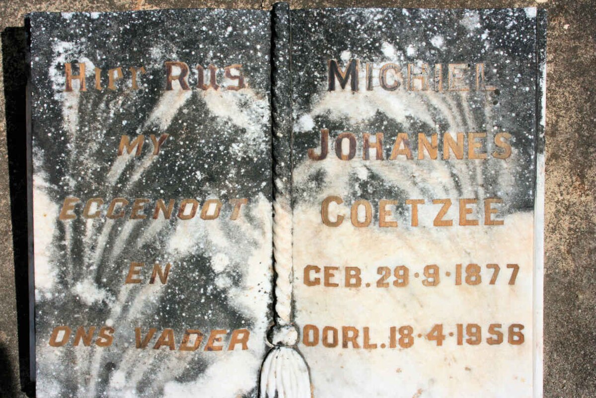 COETZEE Michiel Johannes 1877-1956