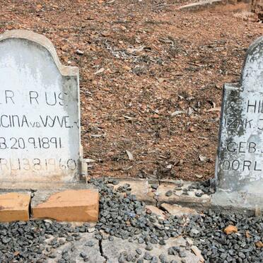 VYVER Izak J., van der 1888-1972 &amp; Francina 1891-1960