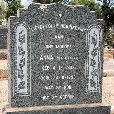 NOORWYK Anna, van 1909-1990