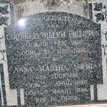KOCK Cornelis Willem Philippus, de 1891-1956 &amp; Anna Martha Sophia LOUBSER 1885-1956