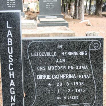 LABUSCHAGNE Dirkie Catherina  1908-1975