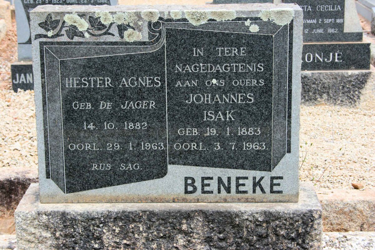 BENEKE Johannes Isak 1883-1963
