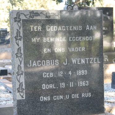 WENTZEL Jacobus J. 1899-1963