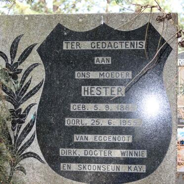 VOSLOO Hester 1885-1955