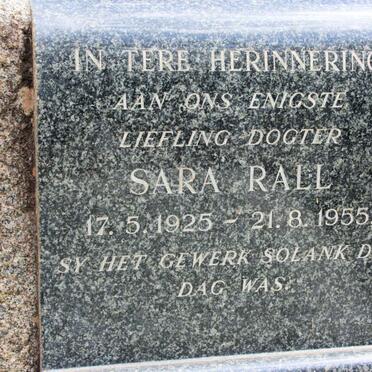 RALL Sara 1925-1955