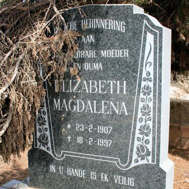 HAVEMANN Elizabeth Magdalena 1907-1997