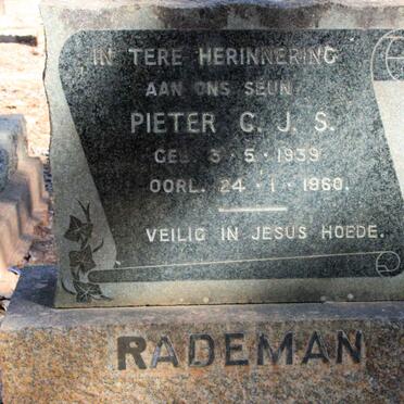 RADEMAN Pieter G.J.S. 1939-1960