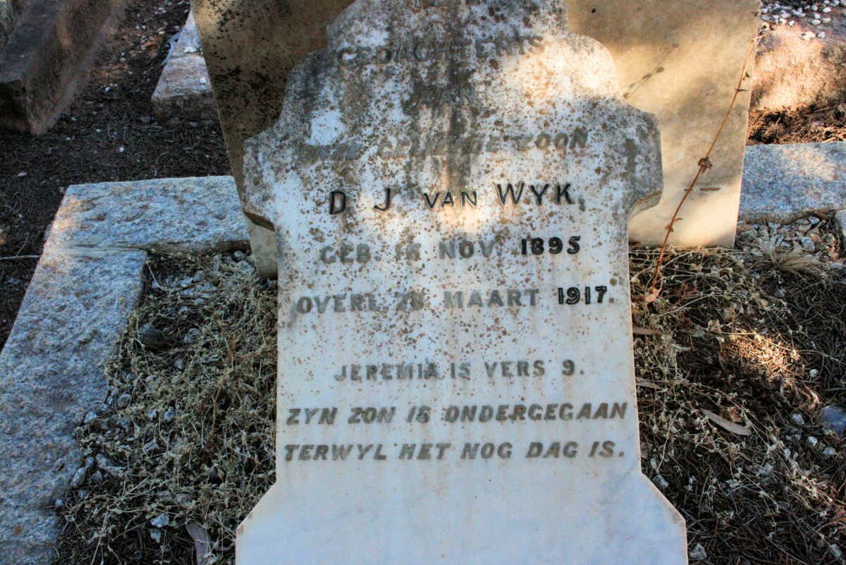 WYK D.J., van 1895-1917