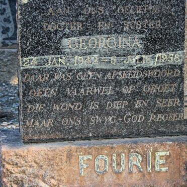 FOURIE Georgina 1942-1958