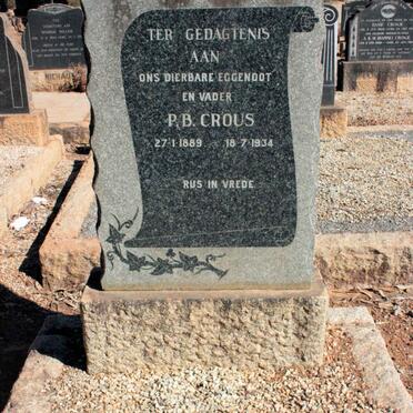 CROUS P. B. 1889-1934 :: CROUS Hannetjie 1932-1933