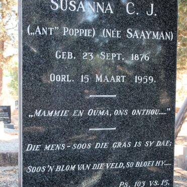 SIEBERT Susanna Catharina Jacoba nee SAAYMAN 1876-1959 :: SIEBERT Aletta 1913-2002 _1