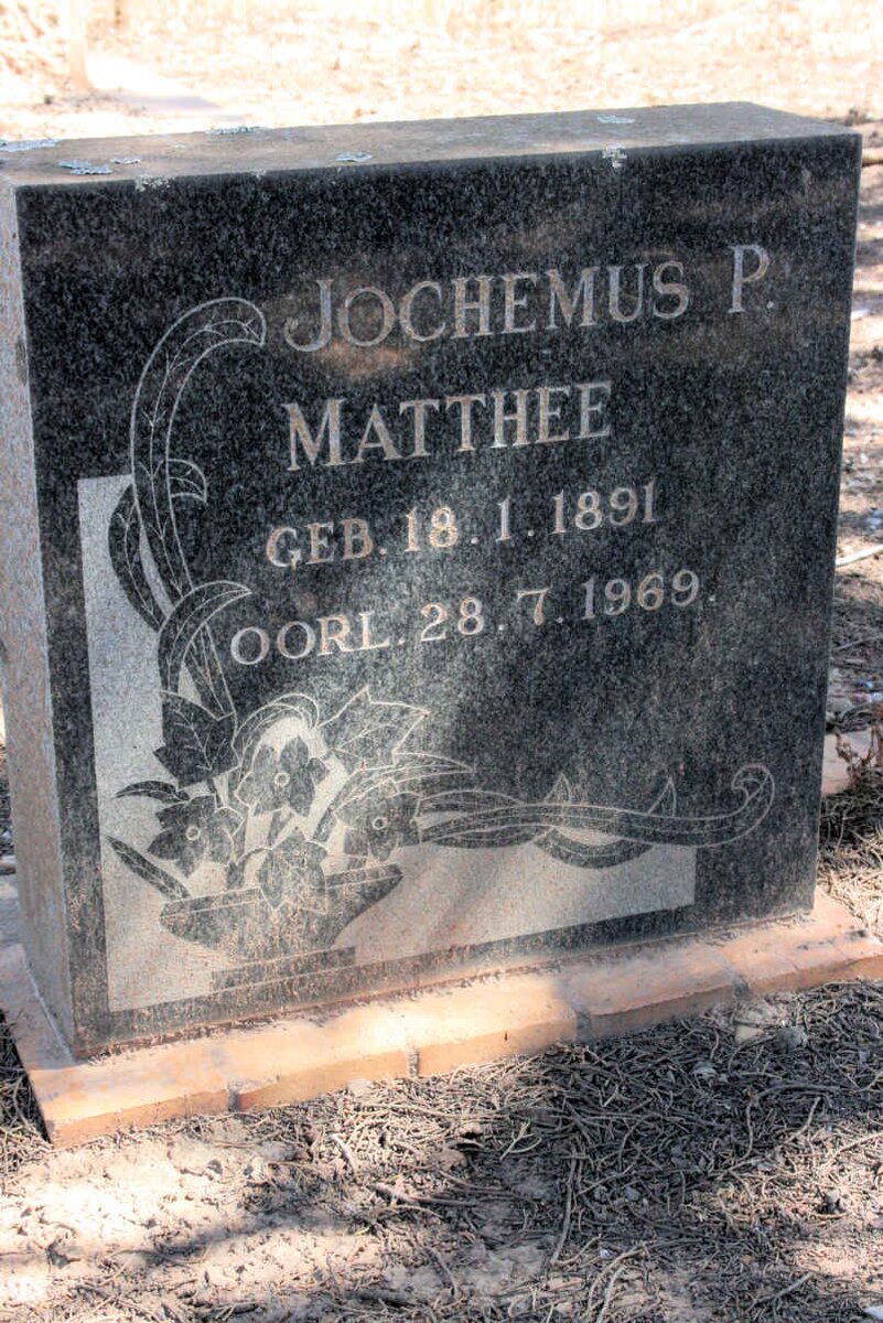 MATTHEE Jochemus P. 1891-1969
