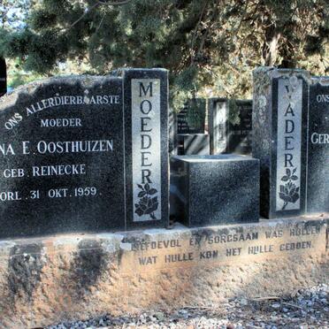 OOSTHUIZEN Gert J.D. -1960 &amp; Anna E. REINECKE -1959
