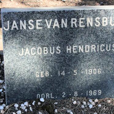 RENSBURG Jacobus Hendricus, Janse van 1906-1969
