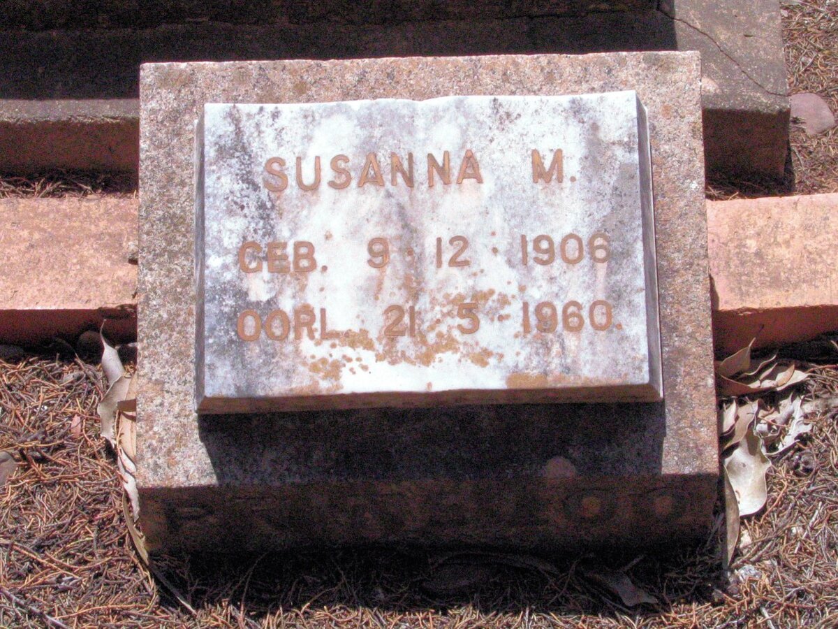 PRINSLOO Susanna M. 1906-1960