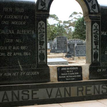 RENSBURG Mattheus Wilhelm Johannes, Janse van 1879-1971 &amp; Magdalena Alberta NEL 1887-1964 :: JANSE VAN RENSBURG M.S. 1914-20