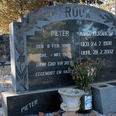 ROUX Pieter 1908-1969 &amp; Maria Elizabeth 1908-2002