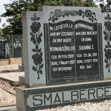 SMALBERGER Hermanus 1902-1967 &amp; Susanna C. 1912-1991