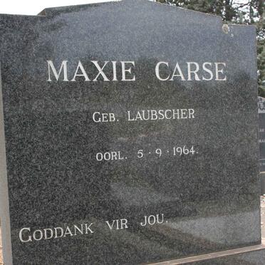 CARSE Maxi neé LAUBSCHER -1964