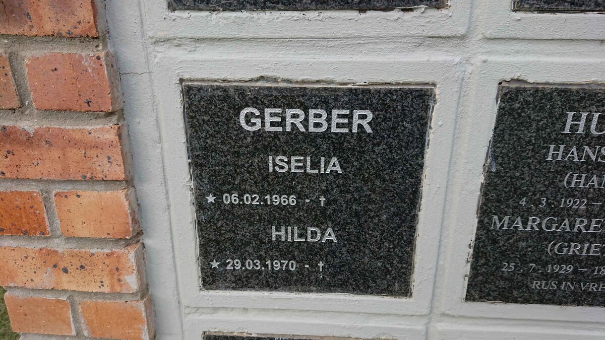 GERBER Iselia 1966- &amp; Hilda 1970-