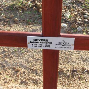 BEYERS Jacob Hendrik 1958-2009