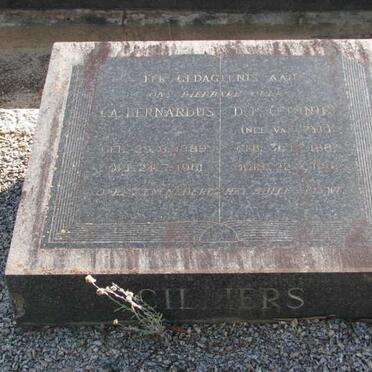 CILLIERS J.A. Bernardus 1889-1961 &amp; D.J. VAN ZYL 1887-??