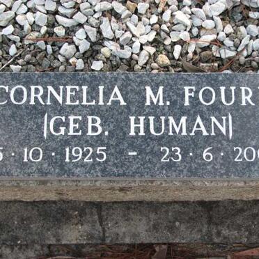 FOURIE Cornelia nee HUMAN 1925-2006