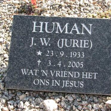 HUMAN J.W. 1933-2005