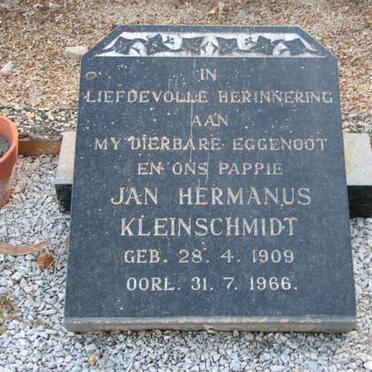KLEINSCHMIDT Jan Hermanus 1909-1966