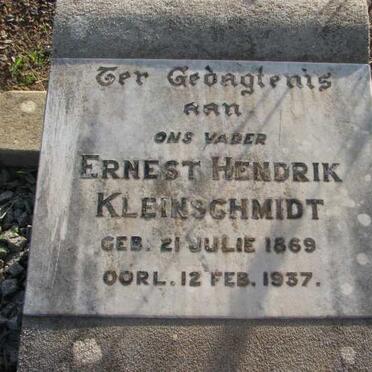 KLEINSCHMIDT Ernest Hendrik 1869-1937