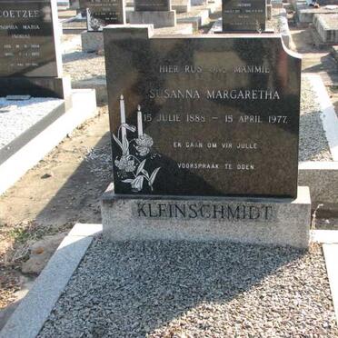 KLEINSCHMIDT Susanna Margaretha 1888-1977