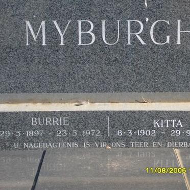 MYBURGH Burrie 1897-1972 &amp; Kitta 1902-1996
