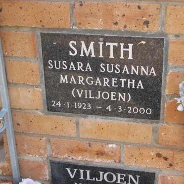 SMITH Susara Susanna Margaretha nee VILJOEN 1923-2000