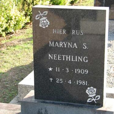 NEETHLING Maryna S. 1909-1981