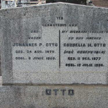 OTTO Johannes P. 1879-1969 &amp; Cornelia M. GROENEWALD 1877-193?