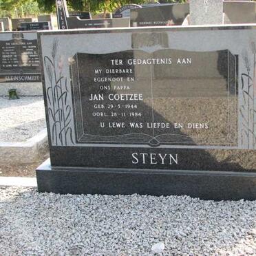 STEYN Jan Coetzee 1944-1984
