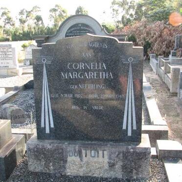 TOIT Cornelia Margaretha, du nee NEETHLING 1907-1948