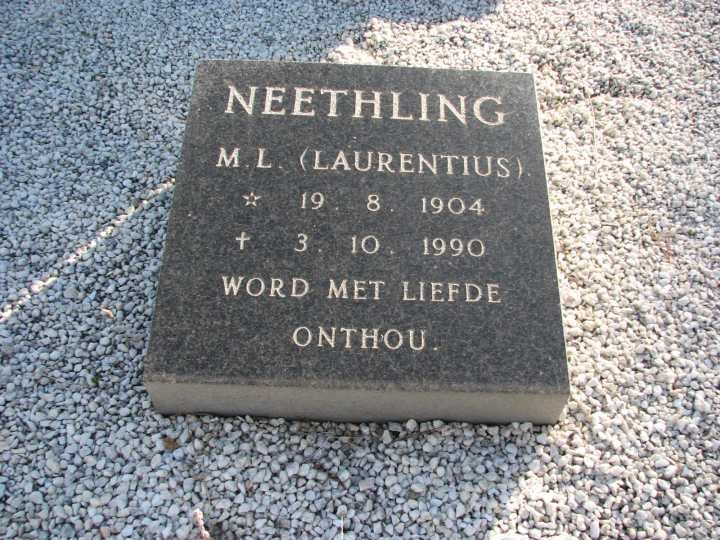 NEETHLING M.L. Laurentius 1904-1990