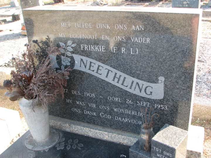 NEETHLING F.R.L. 1908-1953