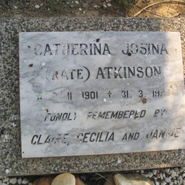 ATKINSON Catherina Josina 1901-1987