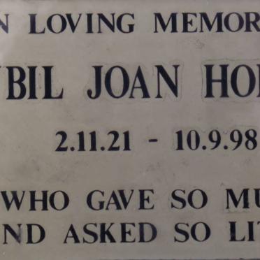 HOBSON Sybil Joan 1921-1998