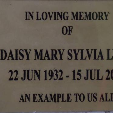 LYTH Daisy Mary Sylvia 1932-2002