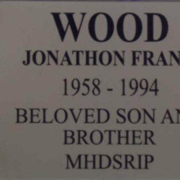 WOOD Jonathon Frank 1958-1994