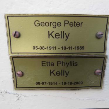 KELLY George Peter 1911-1989 &amp; Etta Phyllis 1914-2009