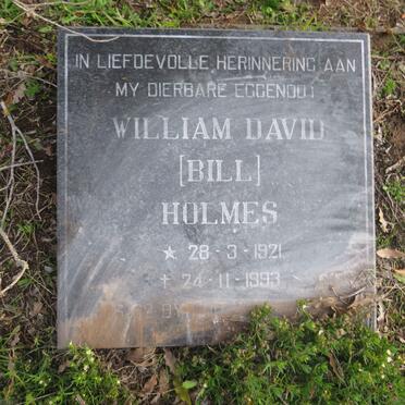HOLMES William David 1921-1993
