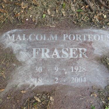FRASER Malcolm Porteous 1928-2004