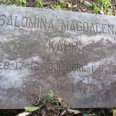 KAPP Solomina Magdalena 1901-1977
