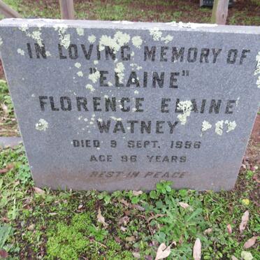 WATNEY Florence Elaine -1996