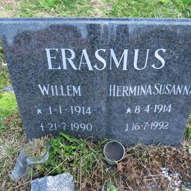ERASMUS Willem 1914-1990 &amp; Hermina Susanna 1914-1992
